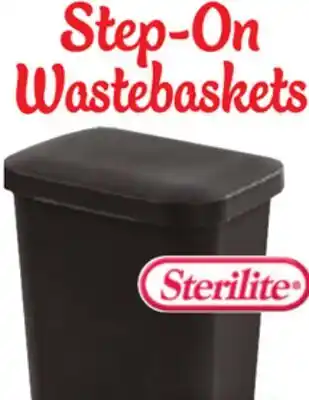 Ocean State Job Lot Sterilite Step-On Black Wastebasket 11.9 Gal offer