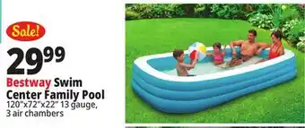 Ocean State Job Lot Bestway H2OGO! Family Swim Center Inflatable Pool 10' offer