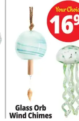 Ocean State Job Lot Glass Orb Wind Chimes offer