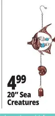 Ocean State Job Lot 20 Sea Creature Wind Chime offer