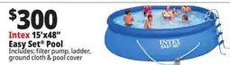 Ocean State Job Lot Intex 15' x 48 Easy Set Above Ground Pool Set offer