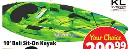 Ocean State Job Lot KL Outdoor Bali 10' Kayak Citrus offer