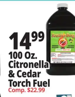 Ocean State Job Lot 100 Oz. Citronella & Cedar Torch Fuel offer
