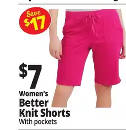 Ocean State Job Lot Women's Better Knit Shorts offer