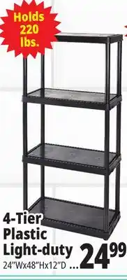 Ocean State Job Lot Maxit 5-Tier Heavy-Duty Plastic Shelving Unit offer