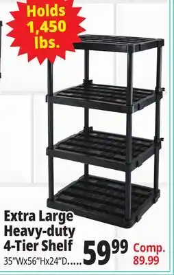Ocean State Job Lot Extra Large Heavy-duty 4-Tier Shelf offer