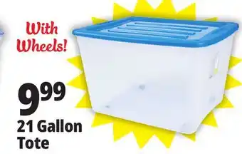 Ocean State Job Lot Gracious Living Stackable Storage Tote with Wheels 80 L offer