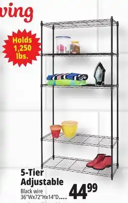 Ocean State Job Lot 5-Tier Household Wire Shelving offer