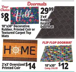 Ocean State Job Lot Doormats offer