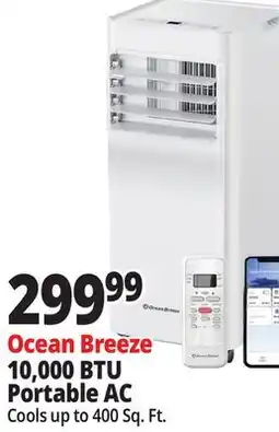 Ocean State Job Lot Ocean Breeze 10,000 BTU Portable AC offer