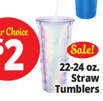 Ocean State Job Lot 22-24 oz. Straw Tumblers offer