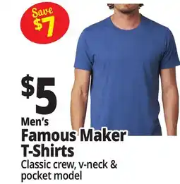Ocean State Job Lot Men's Famous Maker T-Shirts offer