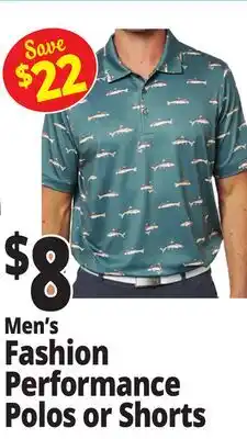 Ocean State Job Lot Men's Fashion Performance Polos or Shorts offer