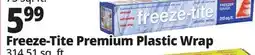 Ocean State Job Lot freeze-tite Premium Freezer Gauge Plastic Wrap 315 Sq ft offer