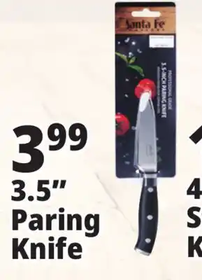 Ocean State Job Lot Santa Fe Professional Grade 3.5-Inch Pairing Knife offer