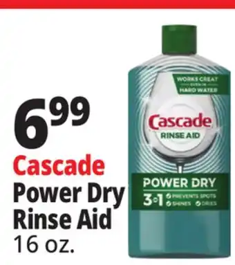 Ocean State Job Lot Cascade Rinse Aid 16 oz offer