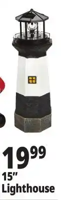 Ocean State Job Lot Solar Lighthouse with Rotating LED Light 15 offer