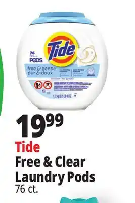 Ocean State Job Lot Tide Pods Free & Gentle Laundry Detergent Pacs 76 Count offer