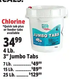 Ocean State Job Lot 4 Lb. 3 Jumbo Tabs Chlorine offer