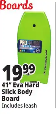 Ocean State Job Lot 41 Eva Hard Slick Body Board offer