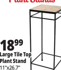 Ocean State Job Lot Large Tile Top Plant Stand offer