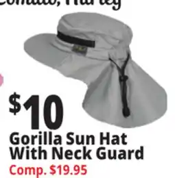 Ocean State Job Lot Gorilla Sun Hat With Neck Guard offer