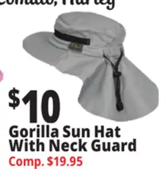 Ocean State Job Lot Gorilla Sun Hat With Neck Guard offer