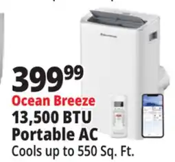 Ocean State Job Lot Ocean Breeze 13,500 BTU Portable AC offer