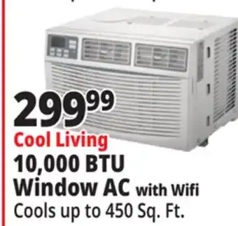 Ocean State Job Lot Cool Living 10,000 BTU Window AC with Wifi offer