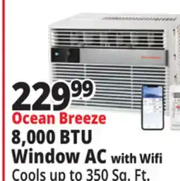 Ocean State Job Lot Ocean Breeze 8,000 BTU Window AC with Wifi offer