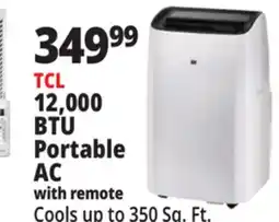 Ocean State Job Lot TCL 12,000 BTU Portable AC with remote offer