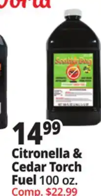 Ocean State Job Lot Citronella & Cedar Torch Fuel offer