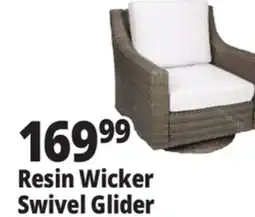 Ocean State Job Lot Resin Wicker Swivel Glider offer