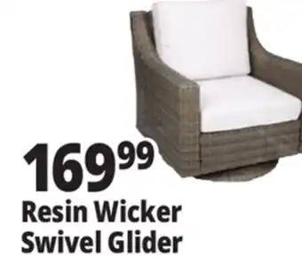 Ocean State Job Lot Resin Wicker Swivel Glider offer