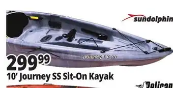 Ocean State Job Lot 10' Journey SS Sit-On Kayak offer