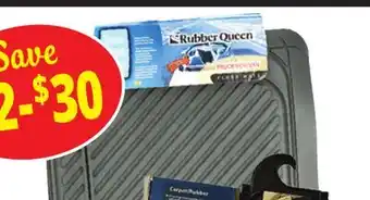Ocean State Job Lot Rubber Queen Floor Mats offer