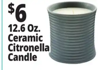 Ocean State Job Lot 12.6 Oz. Ceramic Citronella Candle offer