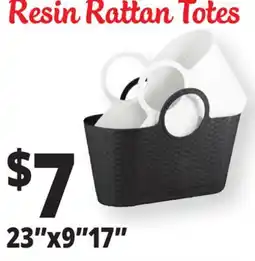 Ocean State Job Lot 23x917 Resin Rattan Totes offer