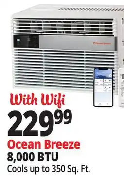Ocean State Job Lot Ocean Breeze 8,000 BTU Window & Portable Air Conditioners offer