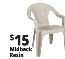 Ocean State Job Lot Midback Resin Patio Chairs offer