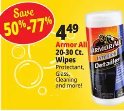 Ocean State Job Lot Armor All 20-30 Ct. Wipes Wipes offer