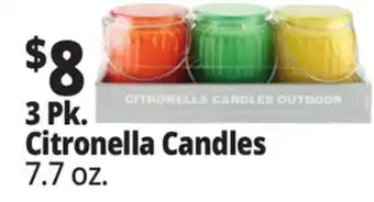 Ocean State Job Lot 3 Pk. Citronella Candles offer