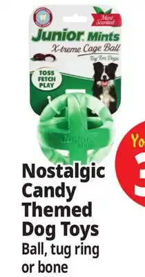 Ocean State Job Lot Nostalgic Candy Themed Dog Toys offer