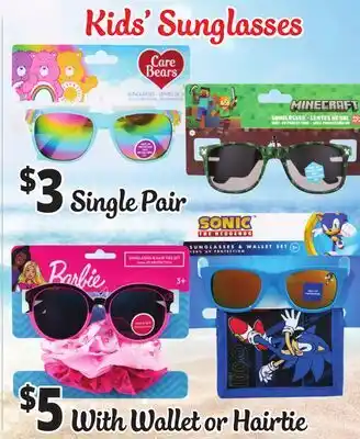 Ocean State Job Lot Kids' Sunglasses offer