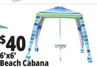 Ocean State Job Lot 6'x6' Beach Cabana offer