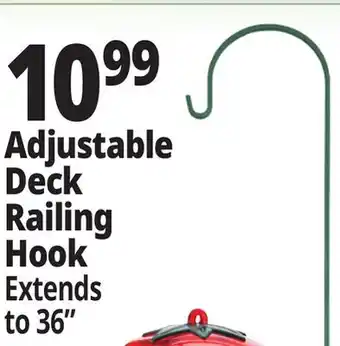 Ocean State Job Lot Adjustable Deck Railing Hook offer