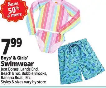 Ocean State Job Lot Boy's & Girls' Swimwear offer