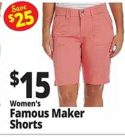 Ocean State Job Lot Women's Famous Maker Shorts offer