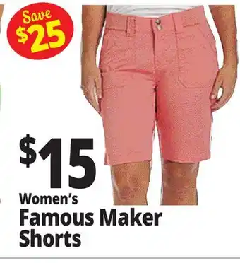 Ocean State Job Lot Women's Famous Maker Shorts offer