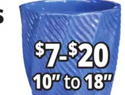 Ocean State Job Lot 10 to 18 Outdoor Glazed Ceramic Planters offer